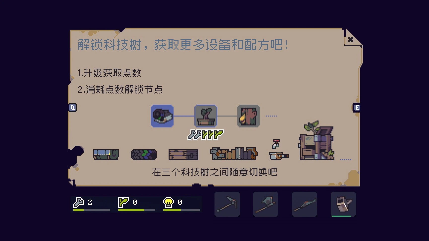 多洛可小鎮-科技點數指南